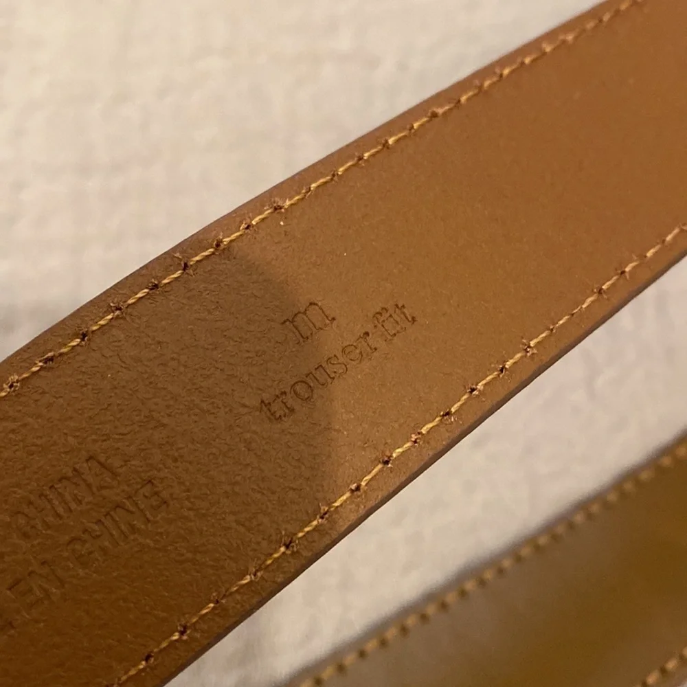 Halogen teardrop genuinely leather brown belt . Size M